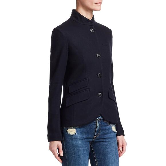 Rag & Bone Wool Slade Blazer Jacket Black Size 4 Superfine Japanese Wool #2E416